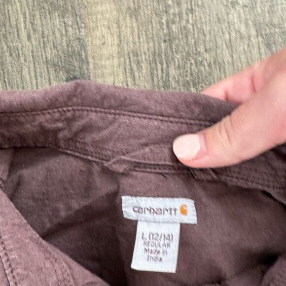 WOMENS CARHARTT BUTTON UP SIZE LARGE - Picture 2 of 2